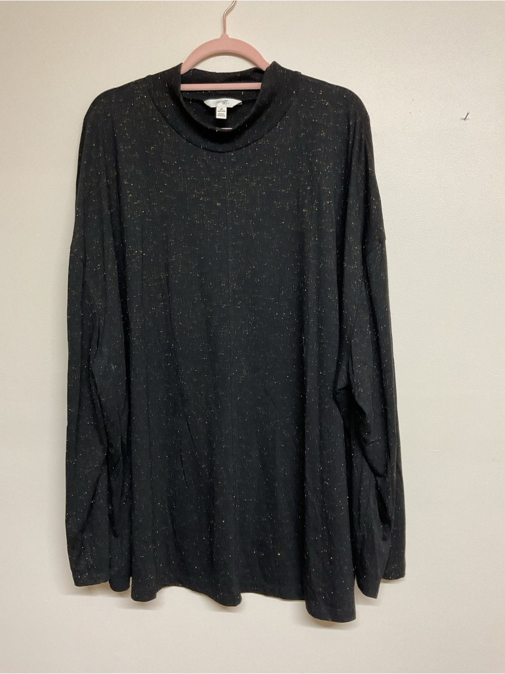 Terra & Sky Black Pullover with Gold Flecks